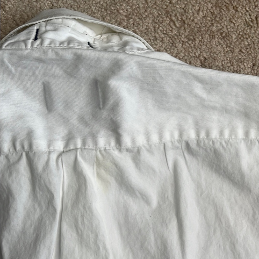 Chaps White Casual Button Down Shirt with Pointed Collar - Picture 8 of 8